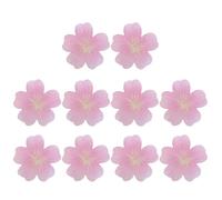 UKCOCO 10pcs Floral Self Stick Notes, Realistic Flower Notes Cherry Blossom Sticky Memo Pads, Cute Pink Flower Notepaper for Student Study Journals 3.15 Inch