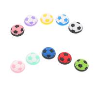 UKCOCO 10pcs Gaming Joystick Grip Caps Soccer Pattern Analog Stick Covers Non-slip Silicone Thumbstick Protector Game Controller Accessories with Multi-color for Gaming