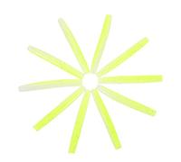 UKCOCO 10Pcs Glow Fishing Reusable Soft Baits for Bass and Trout Durable and Bite Resistant Fishing Lures Bright Color to Attract Fish Tackle