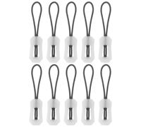 UKCOCO 10pcs Glow-in-the-dark Tpu Zipper Pull Tab Replacement Set for Backpack Luggage, Self-luminous Anti-lost Zipper Repair Puller for Outdoor Travel and Sports Gear