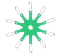 UKCOCO 10pcs Green Plastic Card Scraping Tool with Key Ring Multi-function Lottery Scratch off Scratcher Tool for Removing Labels and Tickets