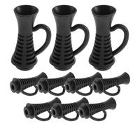 UKCOCO 10pcs Hair Dryer Cord Strain Relief Protector Sleeve with Plastic Wire Bushing for Blow Dryer Repair Parts Black Flexible Cord Boot for Uninterrupted Use in Hair Styling