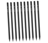 UKCOCO 10Pcs Hexagonal Black Rod Sketching Pencils with Fine Smooth Graphite for Professional Artists and Students for Detailed Drawing and Shading