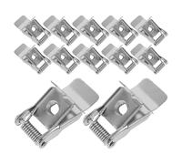 UKCOCO 10pcs High Hardness 2-Hole Downlight Spring Clips Recessed Light Retaining Clamp Panel Lamp Fixture Accessories for Ceiling Spotlight Installation