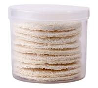 UKCOCO 10Pcs Loofah Exfoliating Face Pads Natural Facial Puff for Removing Sunscreen and Dead Skin Cells at Home or On-The-Go