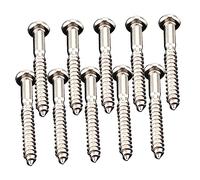 UKCOCO 10Pcs Metal Guitar Tremolo Bridge Fixing Screws Durable Bass Screws for Guitar Parts Replacement Smooth Polished Surface and Practical for Guitarists