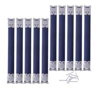 UKCOCO 10pcs Metal Handbag Flex Frames 10cm DIY Replacement Purse Hinges Internal Bag Flex Frame for Handcraft Clutch and Coin Purse Making Supplies Random Color