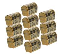 UKCOCO 10pcs Mini Decorative Treasure Chest Models Realistic Mini House Accessories for DIY Lovers Collectors Party Favor Boxes for Miniature Scenes