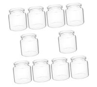 UKCOCO 10pcs Mini Succulent Glass Bottle Vases Glass Plant Terrarium Container Succulent Flower Pot Test Tubes for Plants Propagation Jars Flower Succulents Planter Transparent