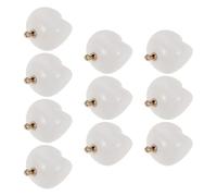 UKCOCO 10pcs Mini White Tooth Pendants Dental Charms for Jewelry Making DIY Bracelet Necklace Craft Supplies in Gold Tone for Medical and Dental Art Projects