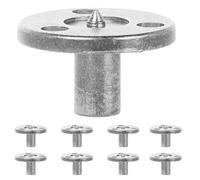 UKCOCO 10pcs Music Box Winding Keys Replacement Set with Gold-plated Metal round Base 55x10mm M3.5mm, Rotary Handle for DIY Hand Crank Music Box Accessories