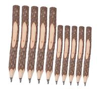 UKCOCO 10pcs Natural Wood Branch Pencils with Unique Tree Bark Design Smooth Soft Core for Drawing Sketching Writing Eco Friendly Artist Pencils for Preschoolers Kindergarten School
