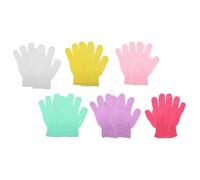 UKCOCO 10pcs Nylon Exfoliating Bath Shower Gloves Lightweight Foaming Body Cleaning Gloves for Skin and Legs Suitable for Home Spa and Shower Use Random Color