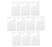 UKCOCO 10pcs Parking Permit Hang Tags with Door Sign Hanger Bright Color Blank Parking Ticket Holders for Car Windscreens Multipurpose Permit and Event Id Tags