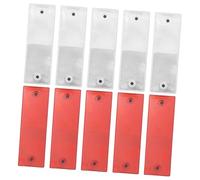 UKCOCO 10Pcs Reflective Stickers for Vehicle Safety Adhesive Reflective Tape for Cars Trailers Bicycles Durable Portable Reusable Warning Reflectors High Visibility