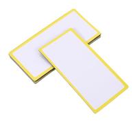 UKCOCO 10pcs Reusable Magnetic Name Tags Dry Erase Magnets for Classroom Food Labeling Household Use as Magnetic Refrigerator Tags