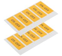 UKCOCO 10pcs Self-Adhesive Off Light Switch Labels Stickers with Power Symbols, Sturdy Switch Plate Decals for Industrial Equipment and Office Appliance Safety Signage