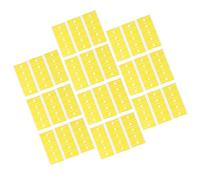 UKCOCO 10Pcs Self Adhesive Sticker Tags Yellow Creative Identification Labels for Cables Office and Home Use Tear Resistant Easy to Write