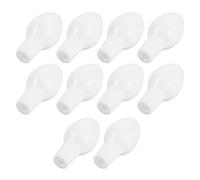 UKCOCO 10pcs Silicone Nasal Irrigator Replacement Nozzle Gentle Touch and Secure Fit, White Plastic Nose Washing Replacement Tips for Home Nose Cleaning and Allergy Seasons, Compatible