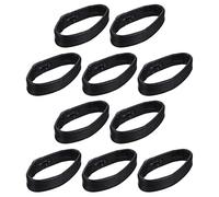UKCOCO 10pcs Smart Watch Strap Loop Genuine Leather Watch Ring Strap Band Holder Wear Resistant