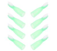 UKCOCO 10pcs Soft Mini Size Prison Toothbrush Set with Short Handle, Wear-Resistant Oral Cleaning Brushes for Mental Health and Detention Use, Light Green Manual Toothbrushes