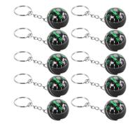 UKCOCO 10pcs Spherical Compass Keychain Set for Camping Hiking Outdoor Survival - Mini Portable Ball-shaped Keyring Compass for Backpacking and Travel