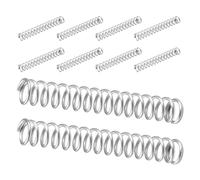 UKCOCO 10pcs Stainless Steel Mini Compression Springs 0.7x6mm Coil Spring Replacement for Walnut Pliers Nutcracker Chestnut Clip Tool for Mechanical Repairs