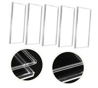 UKCOCO 10Pcs Transparent Paper Money Holders for Banknote Collection Currency Sleeves with Space Premium Plastic Card Holders for Stamp and Cash Collectors