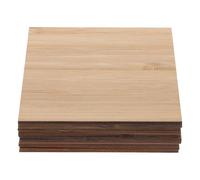 UKCOCO 10pcs Unfinished Square Wood Slices 10cm DIY Wooden Blanks for Crafts Engraving Painting Coasters Home Decoration