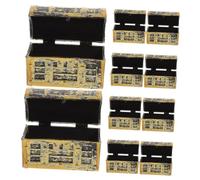 UKCOCO 10pcs Vintage Pirate Jewelry Box Model Mini Storage Boxes Lids Treasure Chest Storage