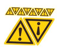UKCOCO 10pcs Warning Stickers Triangle Safety Signs for Slow Moving Vehicles Caution Labels for Hazardous Areas Self Adhesive Surface Warning Signage for Accident Prevention