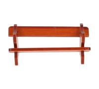 UKCOCO 12 Scale Miniature Wooden Bookshelf Dollhouse Furniture Tiny Storage Shelf for Doll Accessories and Mini House Decor