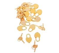 UKCOCO 12 Sets Mini Heart Shaped Padlock with Key Portable Locks for Diary Jewelry Box Handbag Small Luggage Cute Decorative and Functional Heart Padlocks