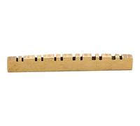 UKCOCO 12-string Brass Guitar String Nut Replacement for Acoustic and Classical Guitars, Golden Colour, Enhances Beautiful Melody and Better Tone, Sturdy Instrument Accessory