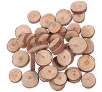 UKCOCO 120pcs Round Wooden Wood Slices for Crafts Unfinished Pine Wood Discs with Rustic Charm, Easy to Carry and Safe, for Party Decor and DIY Woodcraft Projects