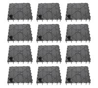 UKCOCO 12pcs Aquarium Fish Tank Bottom Filter Plates with Multi-hole Pvc Design, Easy to Lay Bottom Mud, Partition Filter Board for Aquarium Water Filtration