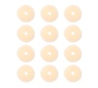 UKCOCO 12pcs Beige Small 5-6cm Hair Bun Maker Donut Hair Shaper Braider for Sweet Messy Buns and Updo Styling Accessories
