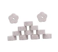 UKCOCO 12pcs Calcium Mineral Chew Stone for Hamsters Chinchillas Guinea Pigs Natural Teeth Grinding Aid Nutritive Molar Stone for Small Animals Promotes Dental Health Hygiene
