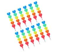 UKCOCO 12Pcs Creative Heart Shaped Stackable Pencils for Students Smooth Writing Non Sharpening School Supplies