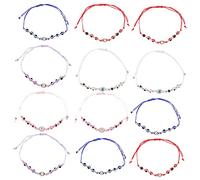 UKCOCO 12pcs Evil Eye Bead Bracelets for Women Stylish Handmade Chain Jewelry Comfortable Skin Friendly Design for Any Occasion