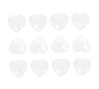 UKCOCO 12Pcs Heart Shaped Stone Ornaments Natural Crystal Decor for Home Delicate Stone Adornments for Plant Pots Gardens and Crafts for Meditation and Stress Relief