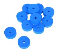 UKCOCO 12Pcs Lake Blue Cymbal Felt Washers Double Layer Thick Cushioned Pads Durable Drum Accessories for Snare and Tom Cymbals Protective Replacement Parts for Musicians and Pros