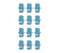 UKCOCO 12pcs Lc to Lc Fiber Optic Couplers Plastic Flange Adapters for Smooth Connection Low Insertion Loss High Reliability for Fiber Optic Communication Systems and Catv Networks