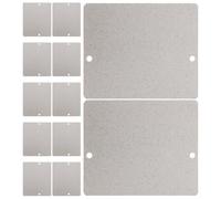 UKCOCO 12pcs Microwave Oven Mica Plates Waveguide Cover Silver Flame Retardant Mica Sheets Exceptional Insulation for Kitchen Appliances Repair and Replacement