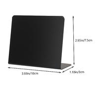 UKCOCO 12Pcs Mini Chalkboard Signs Small Blackboard Message Board with Shaped Stand for Table Numbers Food Labels Wedding Party Buffet Reusable and Easy to Clean