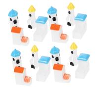 UKCOCO 12pcs Mini Mediterranean Style Micro Landscape Ornaments Miniature House Garden Decor for Desktop and Home Detailed Craftsmanship for Micro Gardening Enthusiasts