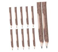 UKCOCO 12pcs Natural Tree Branch Wooden Pencils with Unique Bark Texture Log Long Pencils for School Office Drawing and Art Studio Use