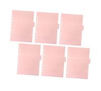 UKCOCO 12Pcs Pink Notebook Dividers Removable PP Binder Dividers with Tabs for Organizing Reports Presentations and Journals Home and Office Accessories
