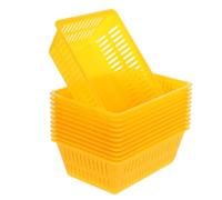 UKCOCO 12pcs Plastic Small Storage Baskets for Coins and Small Items, Thickened Design with Large Capacity, Sturdy Plastic Coin Holders Suitable for Rooms and Gaming Machines