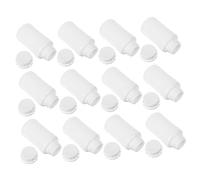 UKCOCO 12pcs Plastic Wide Mouth Laboratory Bottles with Leak Screw Caps Reusable Chemical Reagent Sample Containers for Accurate Storage and Measurement in Scientific Experiments